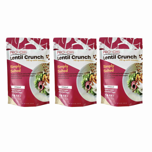 crunchy lentils salad topper plant based snack