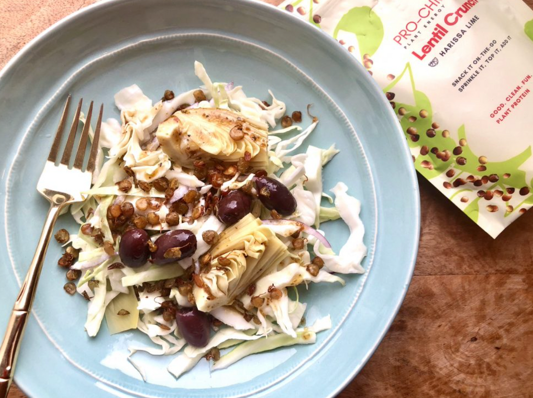 Cabbage Salad With Lentil Crunch Easy Recipe