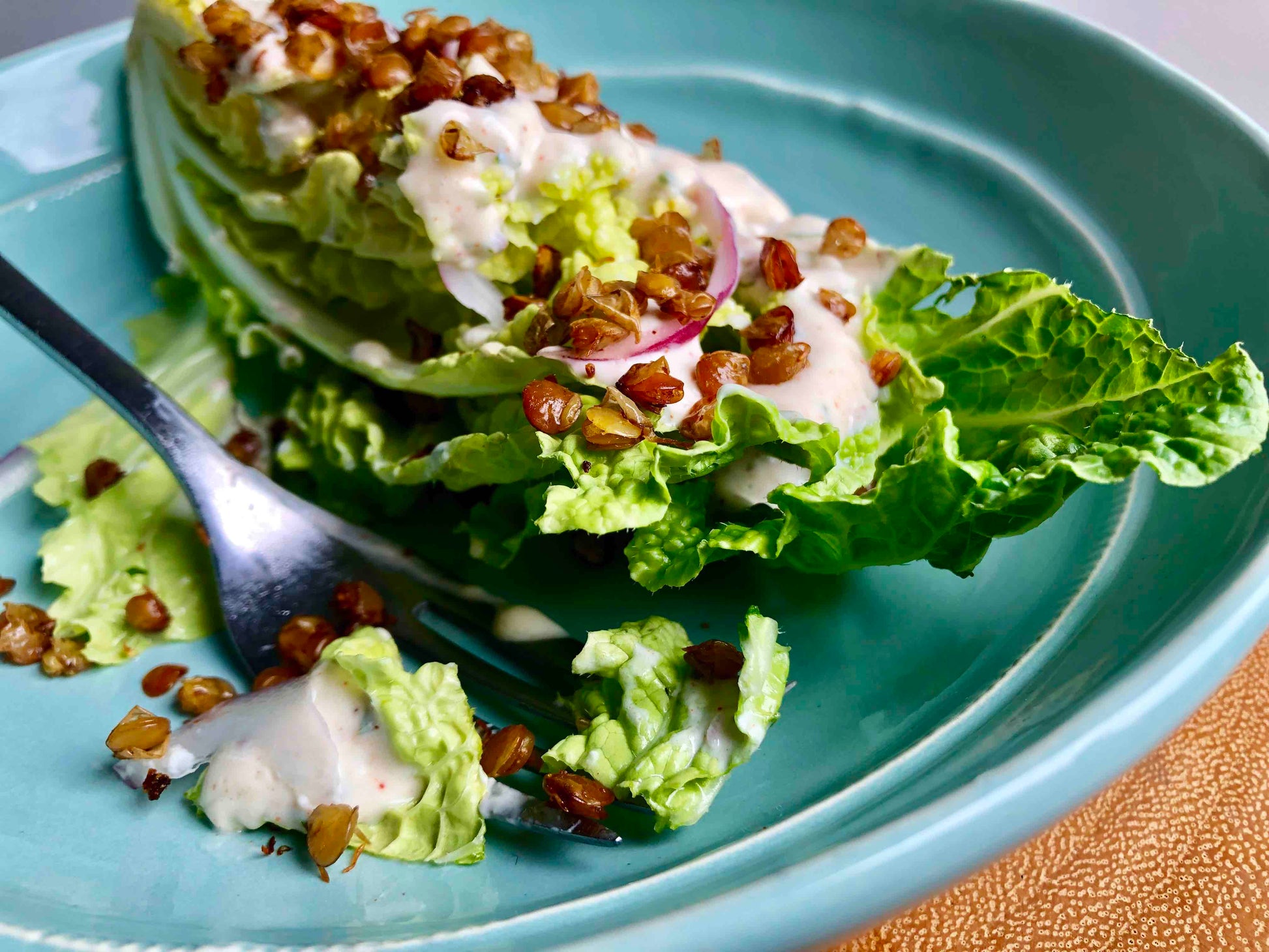 crunchy lentils salad topper plant based snack