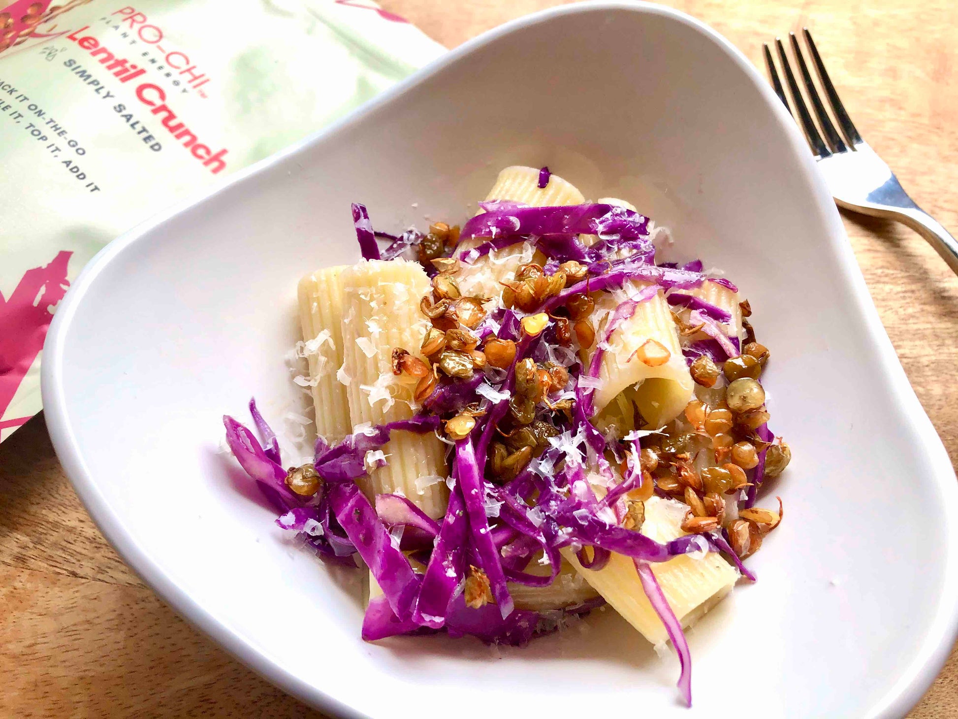 crunchy lentils salad topper plant based snack