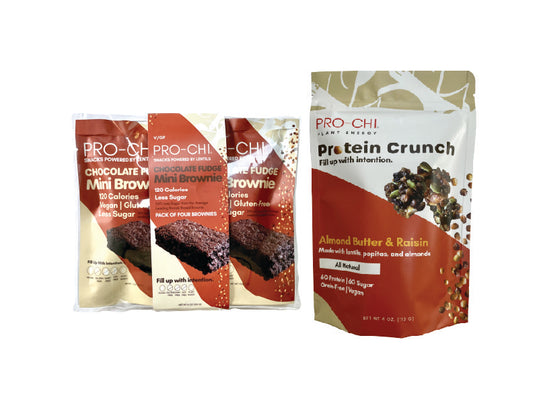 plant based brownies and grain free granola plant protein snacks