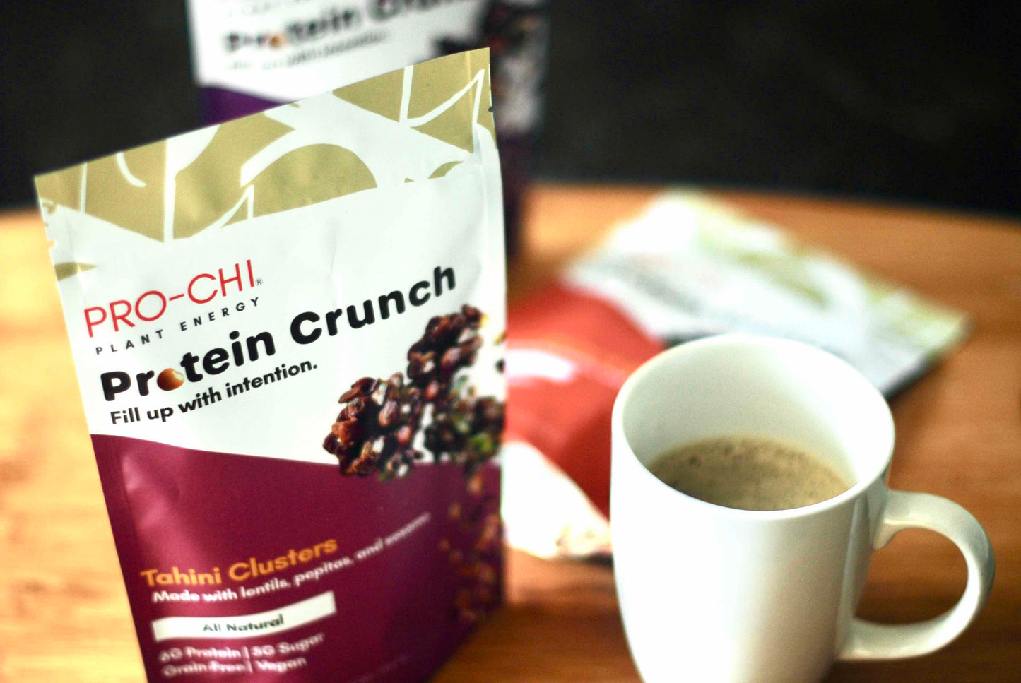 plant based grain free granola healthy snack tahini